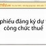 Chỉ Tiêu Tuyển Công Chức Thuế Năm 2024