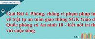 Trắc Nghiệm Quốc Phòng An Ninh Bài 3